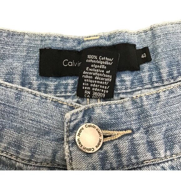 CALVIN KLEIN - LIGHT WASH STRAIGHT LEG MEN'S JEANS SIZE 40X30 - Picture 3 of 7